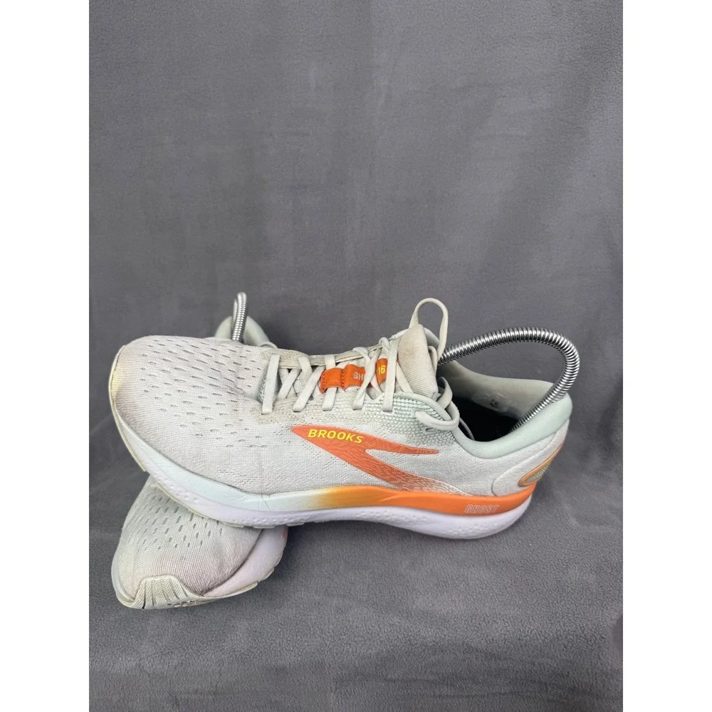 Brooks Ghost 16 Mens Running Shoes Grey Orange DNA LOFT 1204071B411 Size 10‎